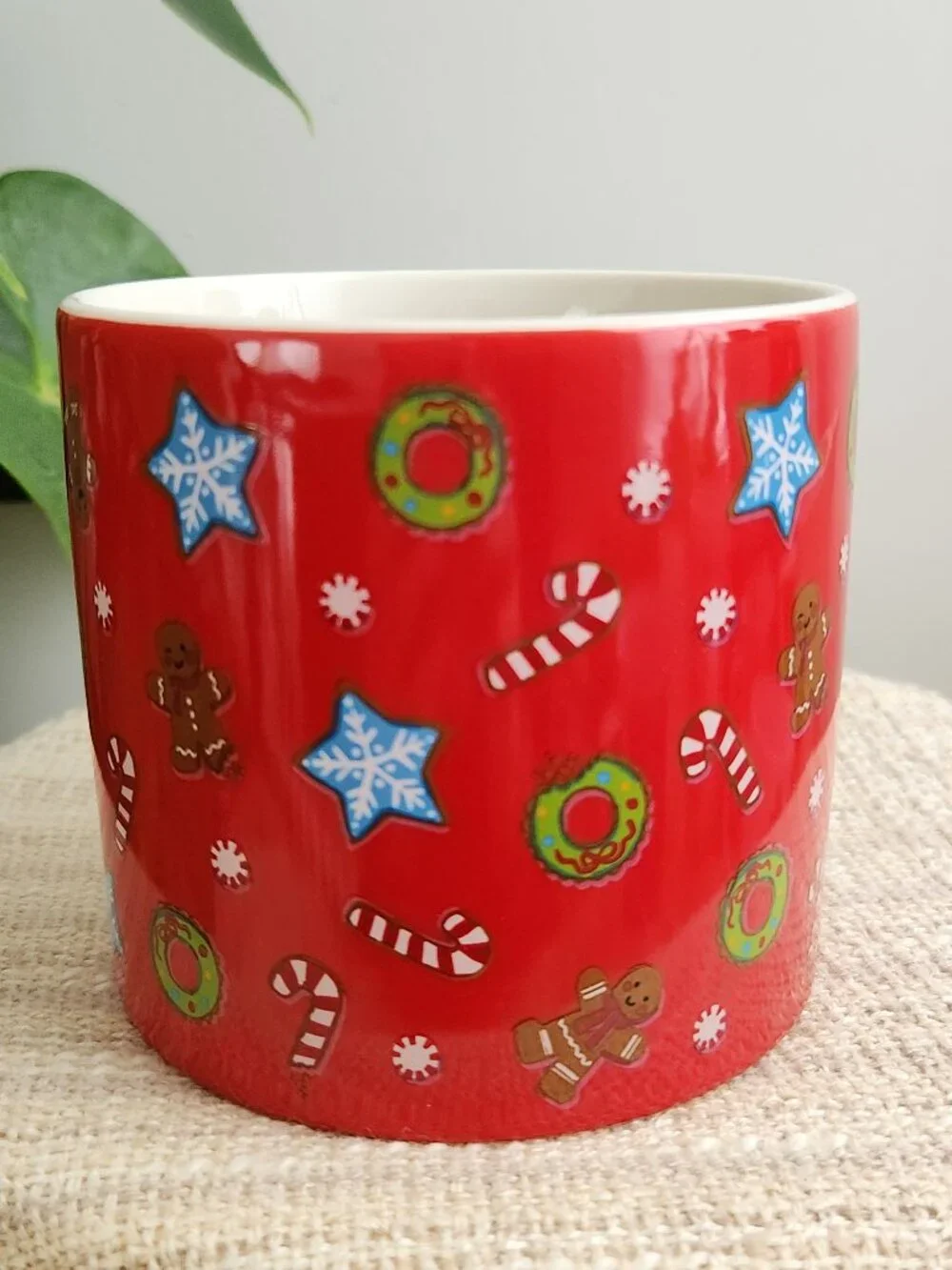 Wondershop Holiday Stoneware Mug Target Red Candy Peppermint Cup